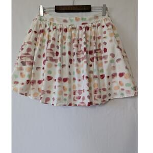 Victorio & Lucchino Mini Skirt‎ Skater Water Color Dots Coquette Size 3 US 6